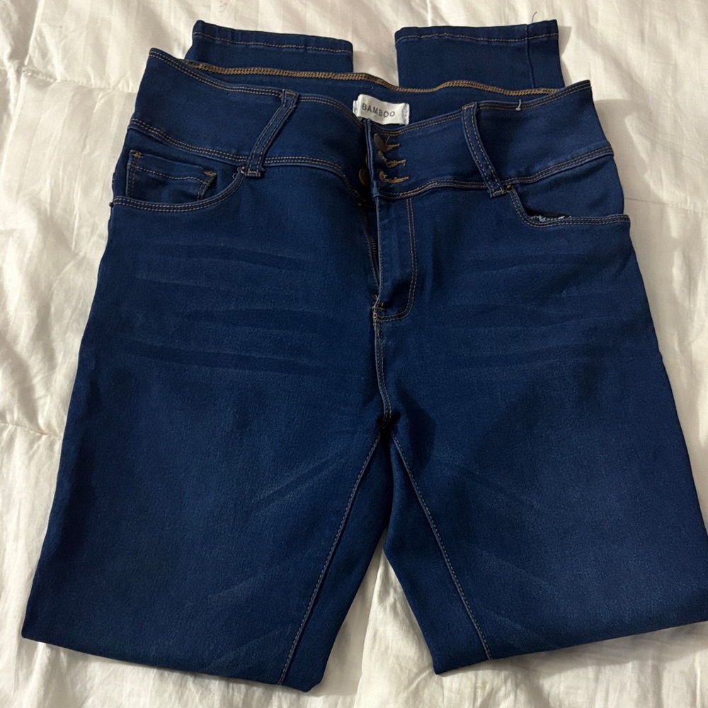 BAMBOO Women's Dark Blue Jeggings
